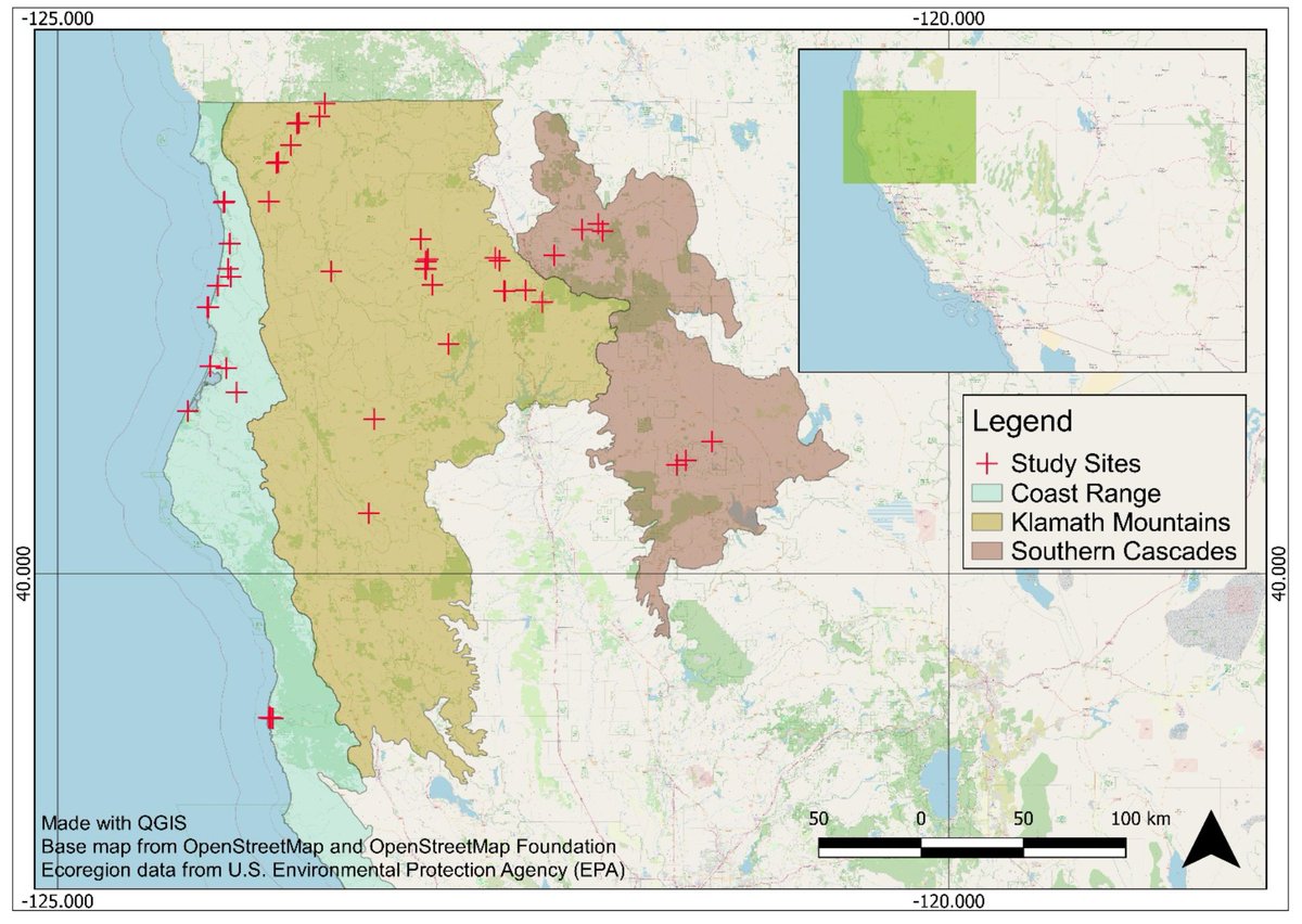 New research from northern California uses stable isotopes &amp; growth metrics to show that coastal &amp; montane tree species respond differently to #drought

doi.org/10.1002/ecs2.4…

#TreePhysiology #ClimateChange #OpenAccess #NSFFunded <a href="/NSF/">U.S. National Science Foundation</a> <a href="/CalPolyHum_News/">Cal Poly Humboldt News & Information</a> <a href="/USGS/">USGS</a>