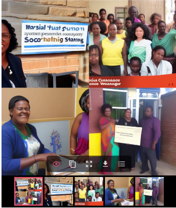 pattylcsw's tweet photo. Happy Friday! 🌺🐦The #Socialworkai prompt for today is "Social Workers empower change" @nightcafestudio I thought these were very powerful images! #SWmonth2023 #SocialWorktwitter https://t.co/HzpBniNIlj