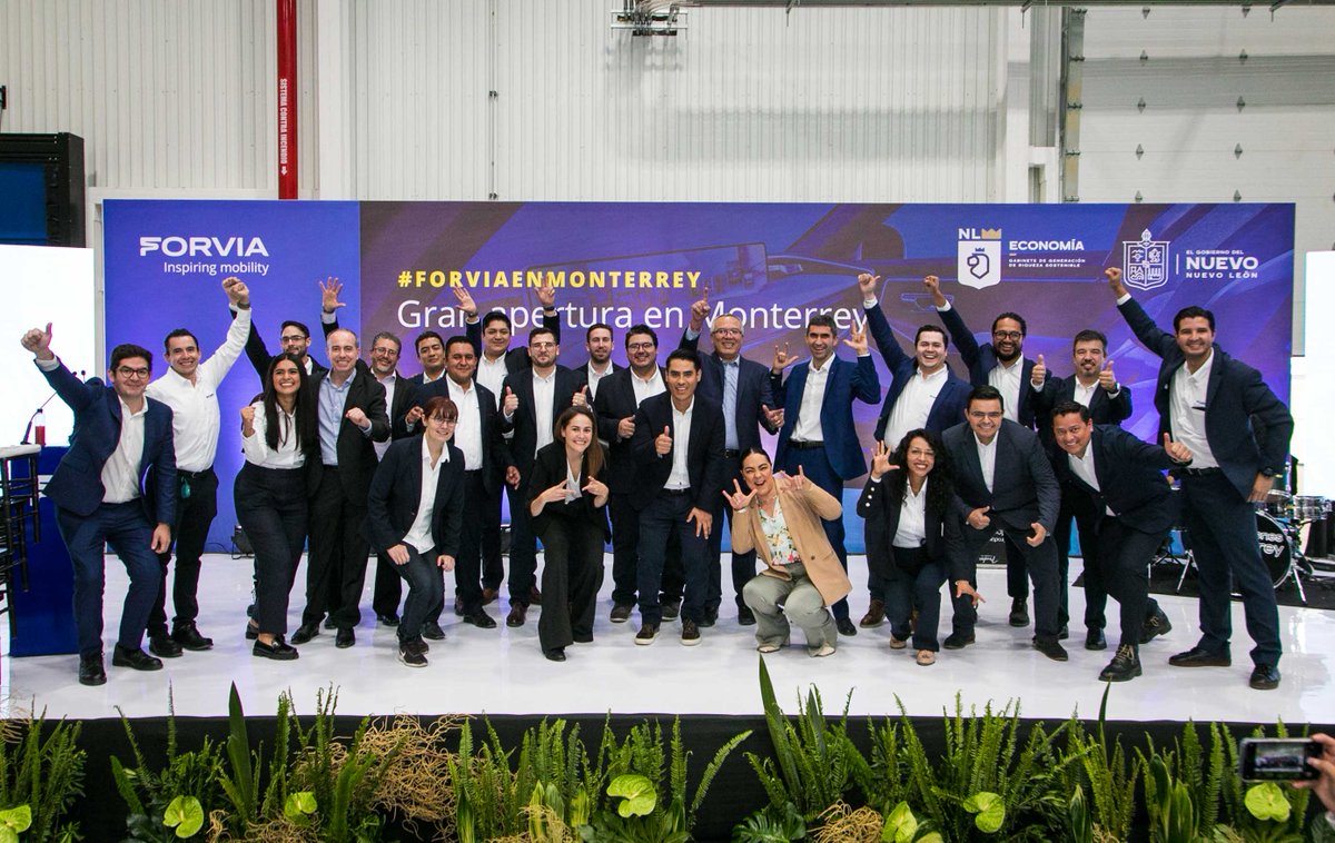 🎉Official launch of  our new manufacturing facility in Monterey, Nuevo León in 🇲🇽. A new site of 33,500 square-meters dedicated to seat structures, instrument panels and center consoles aligned with industry megatrends and our sustainability goals.    👉bit.ly/3lOyvxy