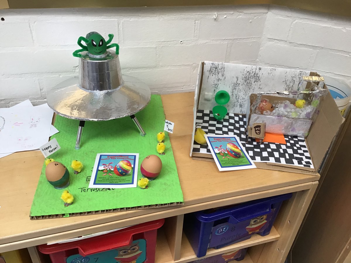 WildBankY5's tweet photo. Well done and thank you to all the children who entered the Easter competition in year 5. They were all amazing. 

We hope you all have a lovely break and we wish you all a very Happy Easter! https://t.co/I2rTICOAX1