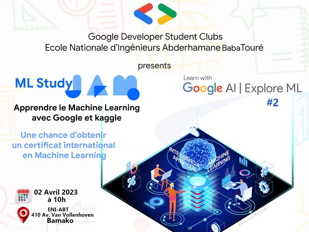 GDSC_EniAbt's tweet photo. Hi there !
GDSC_ENI-ABT revient encore avec d'autres activités👨💻. Nous serons heureux de vous compter parmi nous🦾 🤗
#GDSCSSACommunity
#GDSC ENI-ABT https://t.co/q59DXmSMjw