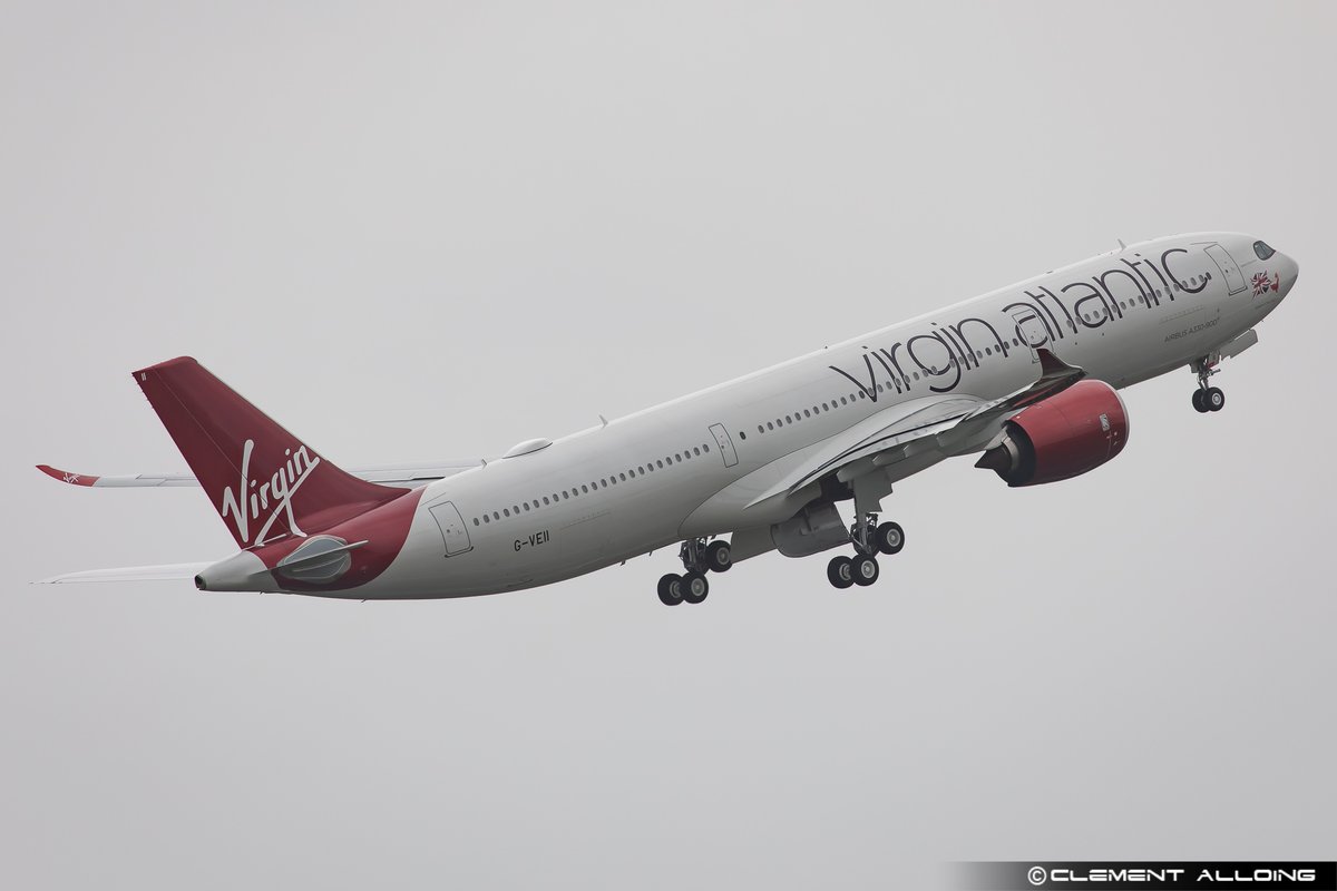 CAlloing's tweet photo. Departure on delivery flight for #QueenOfTheSkies #GVEII , the newest @Airbus #A339 #A330neo for @VirginAtlantic ! Playback on @RadarBoxCom #VIR839P ! #Avgeeks #Avgeek @AvgeekMel https://t.co/GdPnvdFKIq