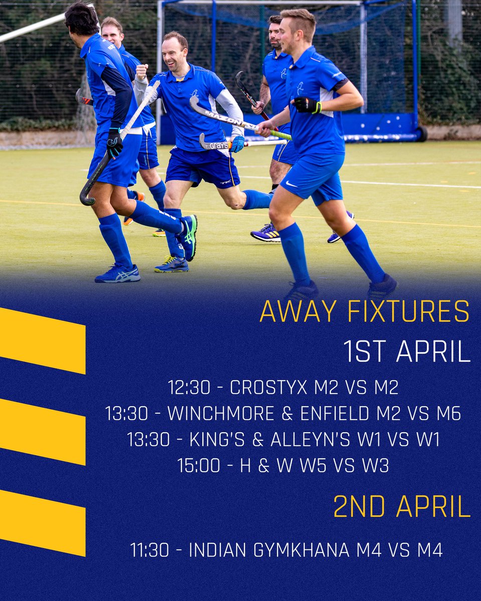 The final matches of the season get underway this weekend 🏑

Let's finish on a high blues 👊

#MensHockey #WomensHockey #FieldHockey #LondonHockey #WestLondon #Chiswick