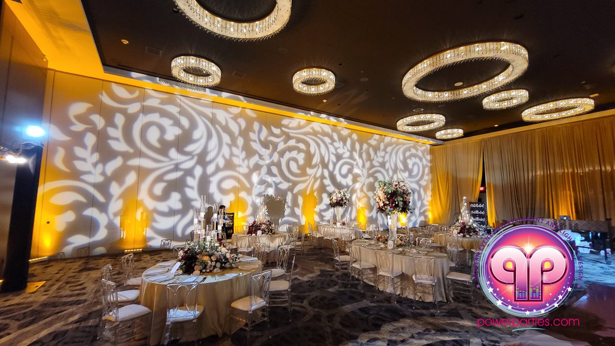 powerparties's tweet photo. When you have an air wall and want to beautify it, you can use Texture Lighting-Breakout Patterns as we did here for this beautiful wedding @loewscoralgables 
Planner and creative mind @jackieohhevents
Lighting design @powerparties https://t.co/SL97ocXGzv