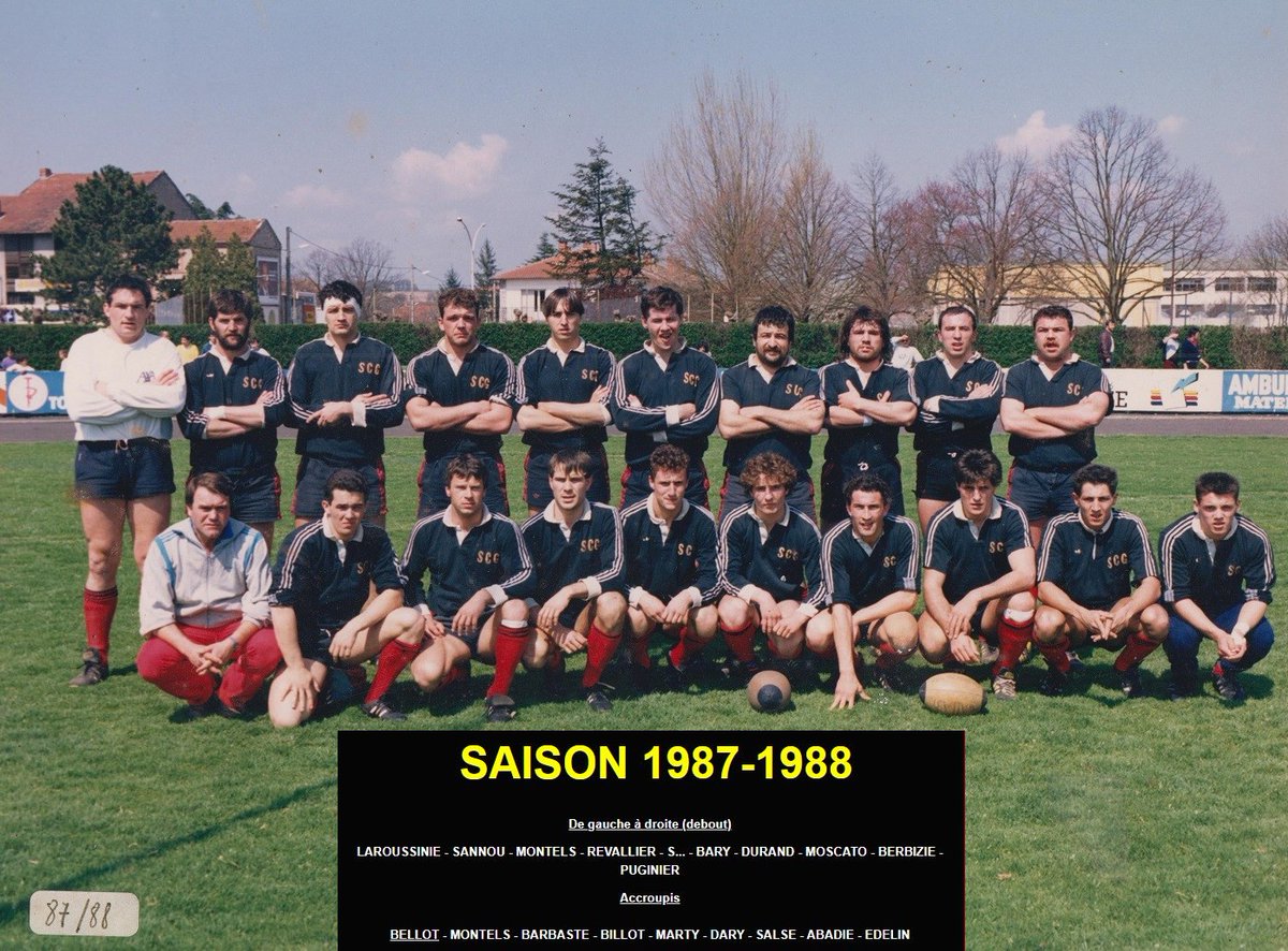 Rugby d'antan (37) « L'histoire a peut être une fin. Notre tâche pourtant n'est pas de la terminer, mais de la créer … » (A.Camus) 

Graulhet en rugby dans les années 80, le Sporting Club Graulhetois ce n'était pas que Guy Laporte ou Sam Revailler , les « Grand Chelem 81 » ...