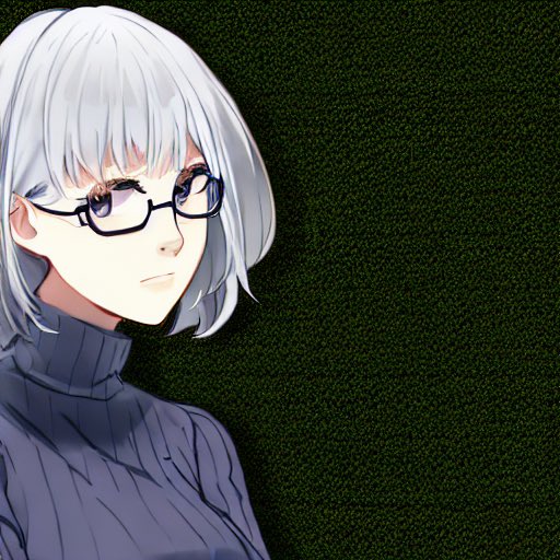 「black-framed eyewear semi-rimless eyewear」 illustration images(Latest)｜4pages