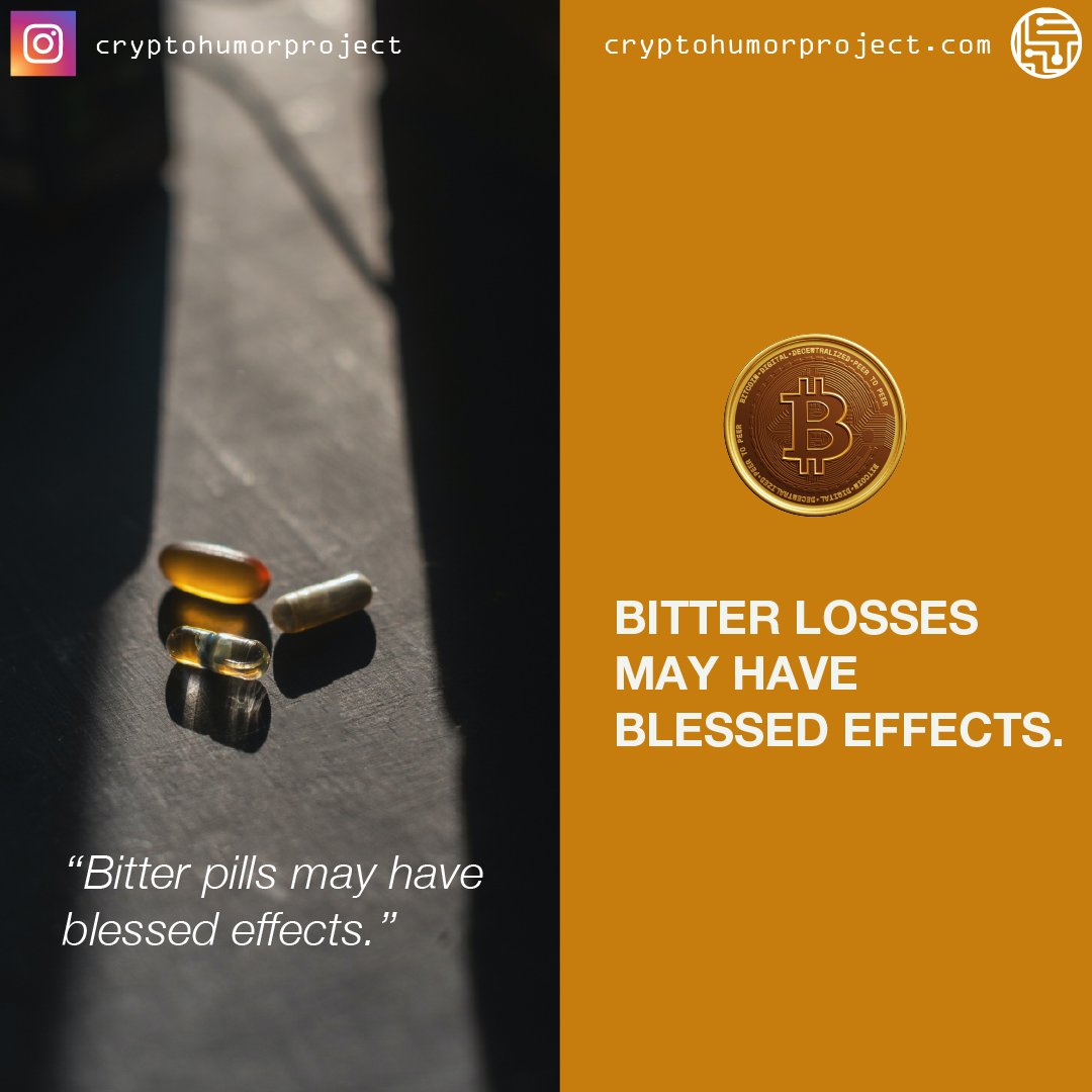 humor_crypto's tweet photo. Cryptocurrency prices fluctuate significantly, possibly resulting in bitter losses for investors. Such bitter losses are blessed reminders to investors not to overinvest in cryptocurrencies and take profits over time. 
#cryptocurrency #investing https://t.co/tHyK1Jk7TY