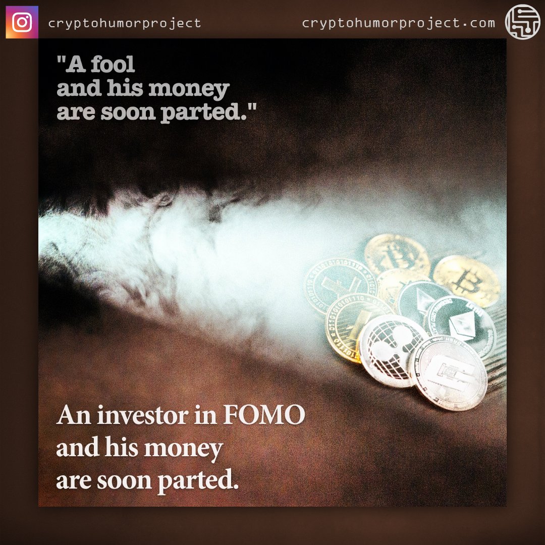 humor_crypto's tweet photo. The fear of missing out, or FOMO, is prevalent in today's society. People feel like they are missing out on something and thus always need to be on the move or doing something. FOMO can lead to people making wrong financial decisions. 
#cryptocurrencies #FOMO #investing https://t.co/kWaMH2THWX