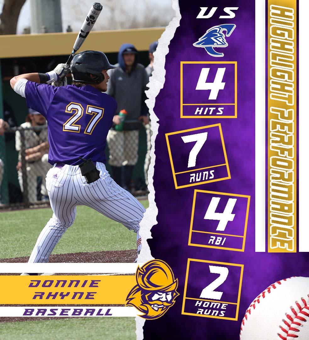 ⚾️Highlight Performance of the Day⚾️

Our Highlight Performance of the Day goes to Donnie Rhyne who in the DH vs Colby was 4-5 w/7 RS, 4 BB, 4 RBI, 2 HR, SB #GoConqs <a href="/GoConqsBB/">Dodge City CC Baseball</a> <a href="/drhyne1715/">Donnie Rhyne</a>
