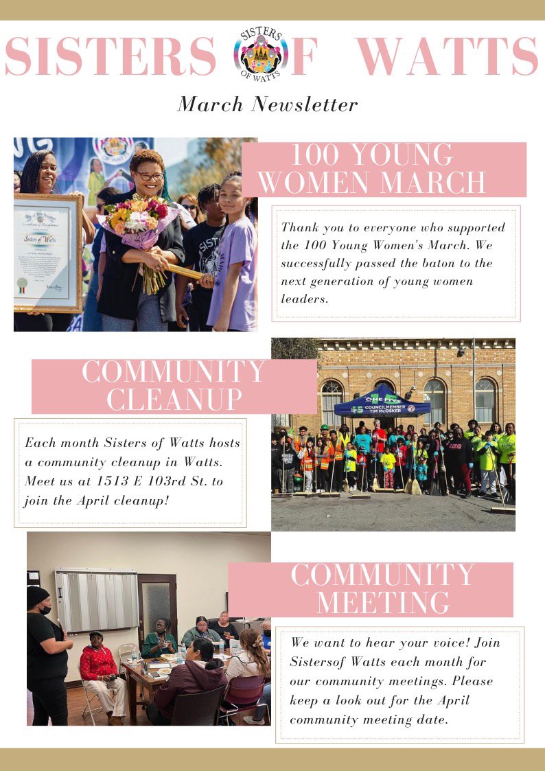 sistersofwatts's tweet photo. #sistersofwatts March Newsletter. The Marathon continues. #hardworkdedication #watts https://t.co/vjFSI5bklH