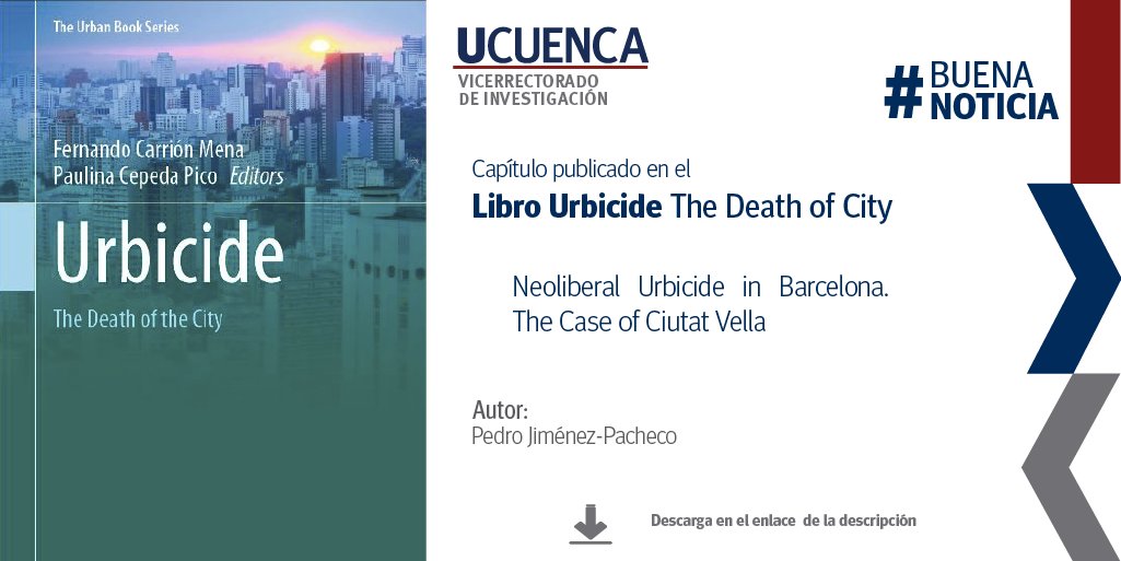 Investiga_UDC's tweet photo. #BuenaNoticia| El estudio de #Barcelona, los procesos de urbanización neoliberal y el impacto en la vida urbana de las ciudades, a tu alcance en el libro Urbicide @SpringerRef, en el capítulo de autoría de @habitarcity
👉https://t.co/oyU2QDgQU8
@udecuenca @CinaFauc @FAUC_UCUENCA https://t.co/0uxi9yBRq3