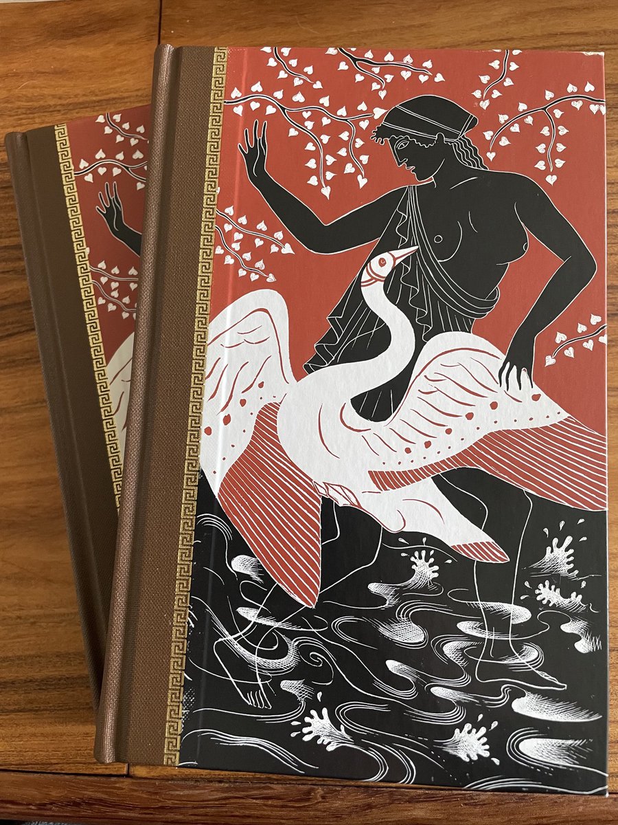 #TheGreekMyths by #RobertGraves. Fab ⁦@foliosociety⁩ editions. These copies courtesy of ⁦@OxfamHexham⁩.