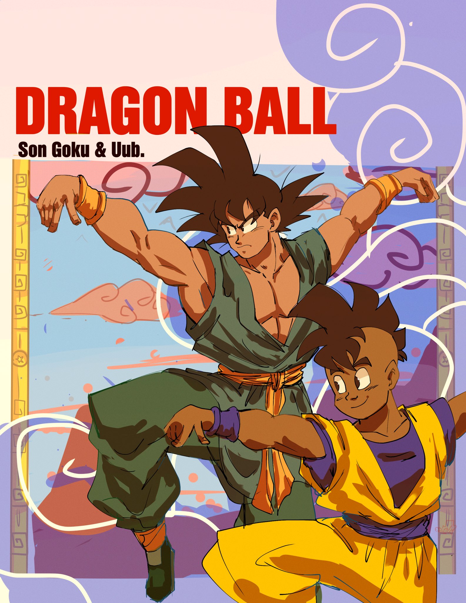 son goku and uub (dragon ball and 2 more) drawn by batm_andrew