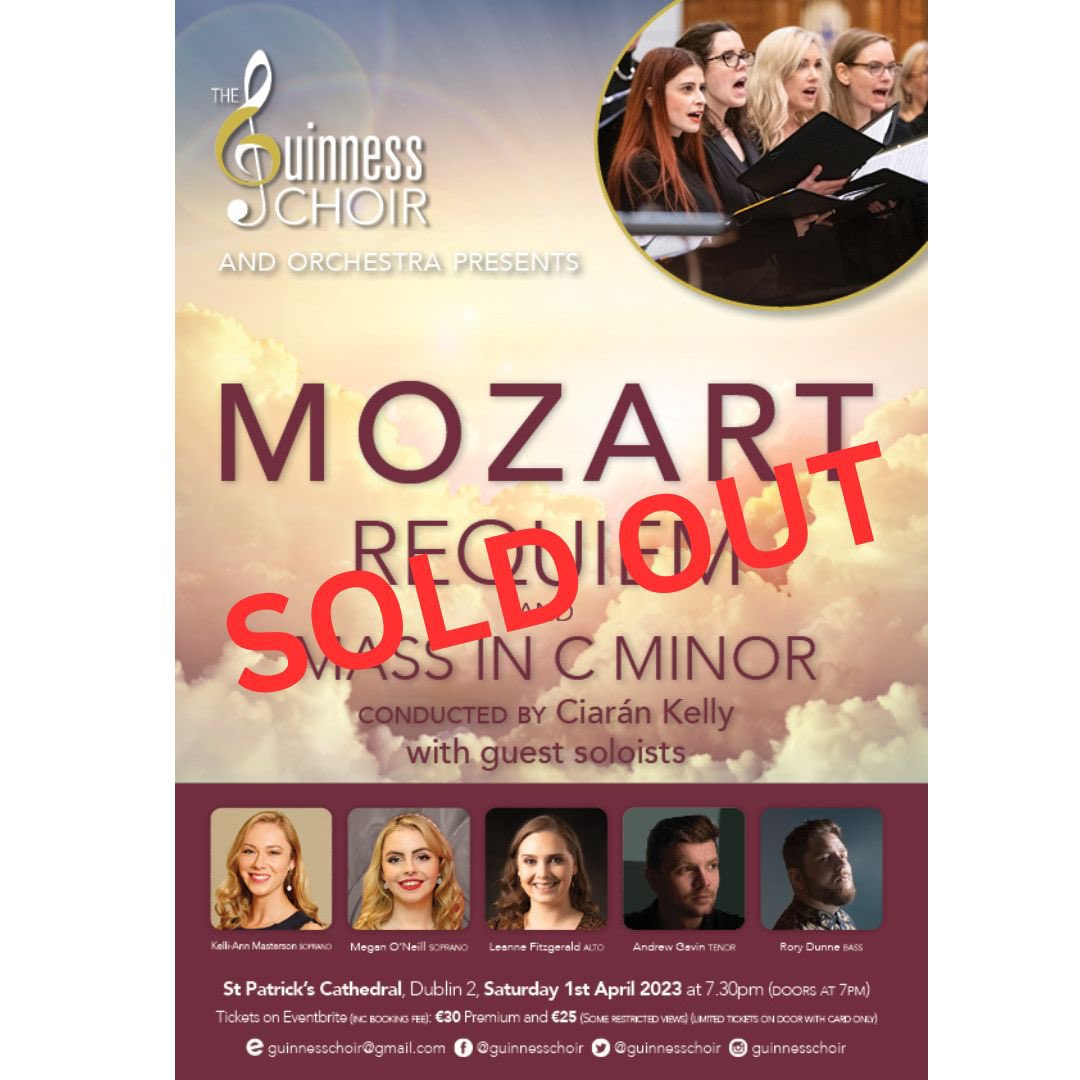 Yes, we are sold out.  Thank you to all who have purchased tickets! We do hope you enjoy the concert as much as we will!!! @InterConDublin @FleetStHotel @BuswellsHotel #mozart #choral #raisetheroof
