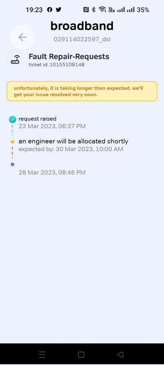 sunilbalani's tweet photo. @airtelindia @Airtel_Presence  i pay for 200 MBPS and this is what I get complaints raised on 23 and no sign of resolution as on 31 March .Is polite sorry for inconvenience enough for lack of service  no redressal mechanism in place at airtel only words no action no coordination https://t.co/SUlNpbM0QG
