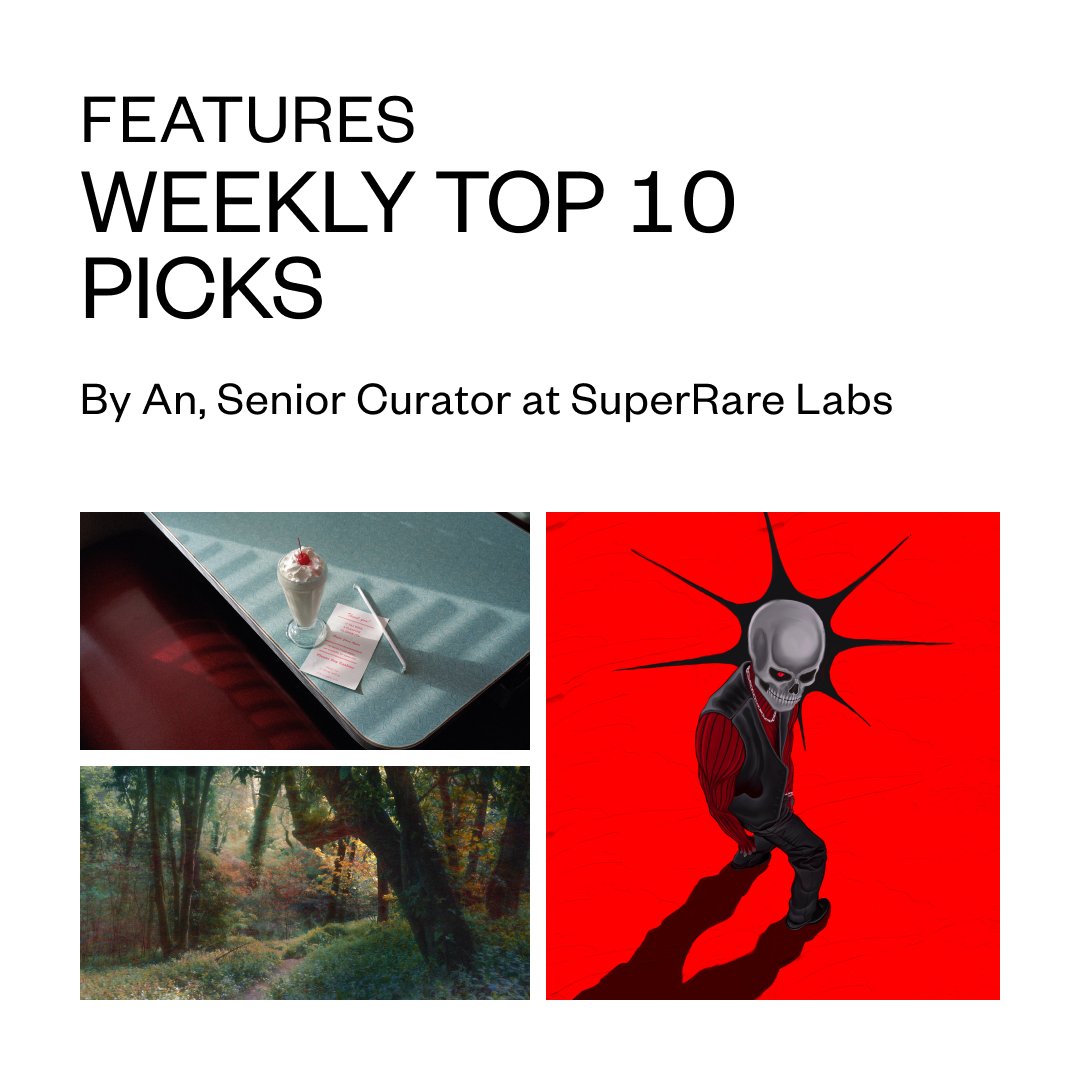 10 Artworks to Collect This Week: A selection of best available works curated by SuperRare Labs Senior Curator <a href="/anloremi/">an</a>

superrare.com/features/10-ar…

Featuring <a href="/arnaudmontagard/">Arnaud Montagard</a> <a href="/stvccs/">stacks</a> <a href="/ram_dezin/">RAM</a> <a href="/manicdistopia/">manic</a> <a href="/vnuterning/">Nikita Reva / Vnuterning</a> <a href="/ponygirl/">ponygirl</a> <a href="/freebac/">Freebac</a> <a href="/samanthacavet/">Samantha Cavet</a> <a href="/batzdu/">batzdu</a> <a href="/rudcef/">RUDCEF</a>
