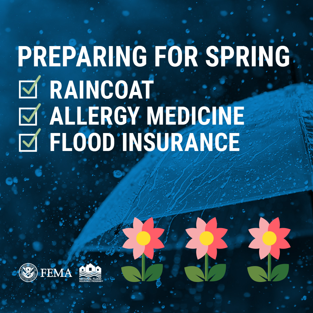 SFAgentTonyPope's tweet image. Spring cleaning = flooding season.
Make sure everything on your spring 
checklist is taken care of by purchasing 
flood insurance. Before the rains rise, have 
your policy in place.
st8.fm/3vnP05o
#FloodInsurance 
#FloodSmart 
#SpringFlooding