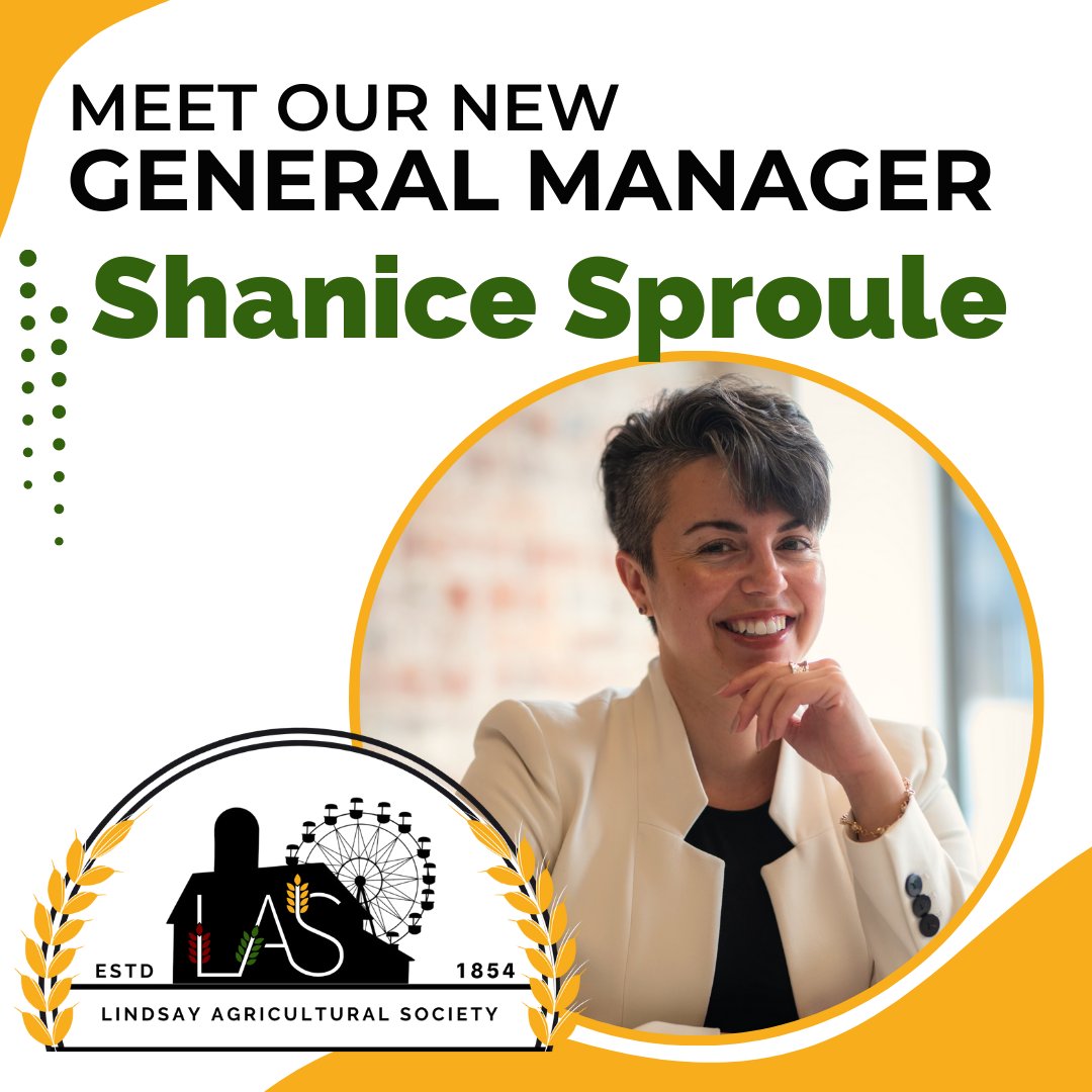 📣 We've hired a new General Manager! 

🔗 Read the full press release online at lindsayex.com

#LindsayEx #LindsayAgSociety  #LindsayExhibition #LindsayOntario #KawarthaLakes