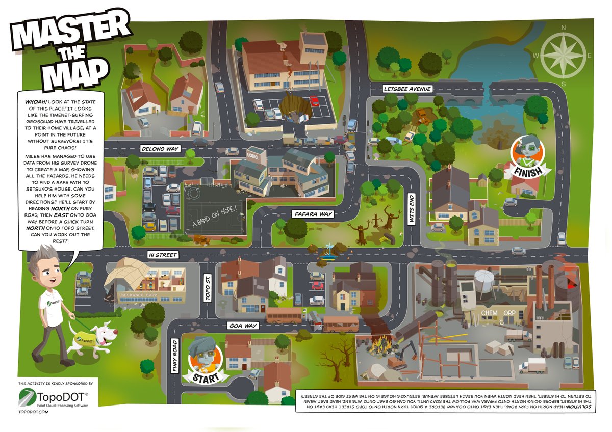 GetKidsintoSurv's tweet photo. Can you Master the Map?! Sponsored by topoDOT. You'll have to head over to our website to order your copy or ebook to have a go at this task...

Shop the Comic Book here: https://t.co/FQhzadAYir

#comicbook #comicstrip #geospatial #geosquad #surveying https://t.co/eM2feAjfQO