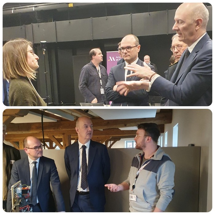 ArtsetMetiers_'s tweet photo. Focus sur 2 doctorants du LISPEN à l'Institut Arts et Métiers de Chalon-sur-Saône. Eloïse Minder souhaite reproduire la qualité d’expérience vécue en RV. Guillaume Klein travaille sur la télécollaboration au service de la maintenance industrielle.
👉 https://t.co/OW6wPYYvO8 https://t.co/jDbBhJOpDa