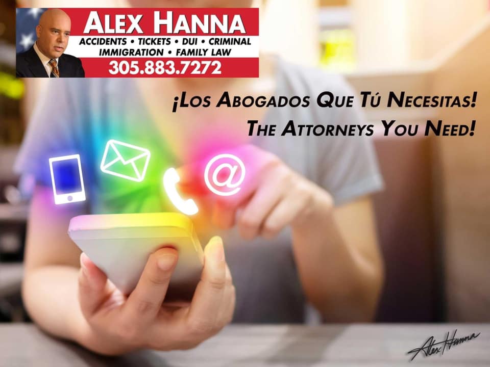 AlexHannaLawyer's tweet photo. #AlexHannaMiami #AlexHannaLaw #AlexHanna #Accidents #Tickets #DUI #Criminal #Immigration #FamilyLaw #FREEConsultation #ConsultaGRATIS #MiamiTicket #FloridaDUI  #MiamiFREEConsultation #MiamiCriminal #FloridaImmigration #Miami https://t.co/GEBCsvNXs5
