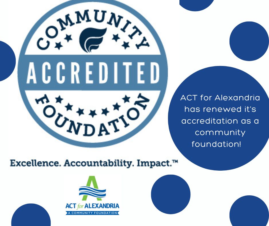 ACT was recently re-accredited by the National Standards for U.S. Community Foundations Accreditation Program.  We are committed to accountability and excellence to its donors, community, policymakers, and the public. #communityfoundations