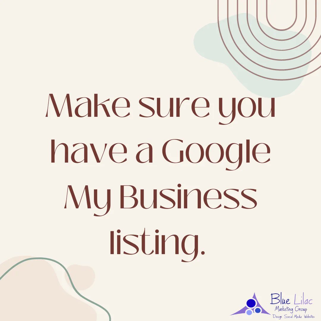 LaurieEnos2's tweet image. Make sure you have a Google My Business listing. Google is by far the most popular search engine worldwide, so it&apos;s critical for every business to have a Google My Business listing that shows up in local search results, Google maps, and other Google services.  #bluelilacmarketing