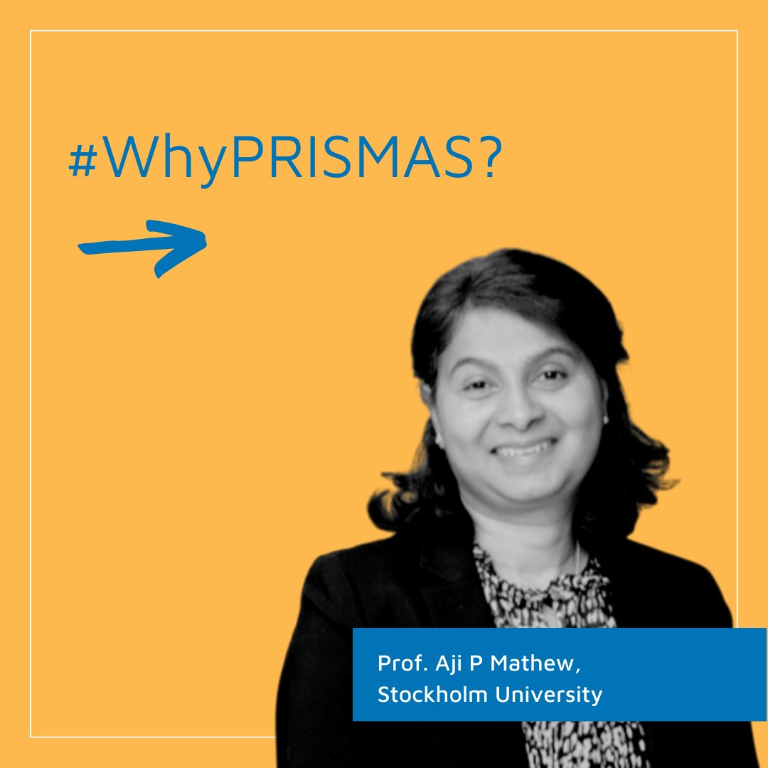 PRISMASPhD's tweet photo. Meet the PRISMAS PIs!
Today we´re introducing Aji Mathew, Professor at Stockholm University.
Read more on how her project is tackling societal challenges by contributing to water recycling and how PRISMAS is essential for the success of her project.
Apply now!
#JoinPRISMAS https://t.co/BAGQ87luGY