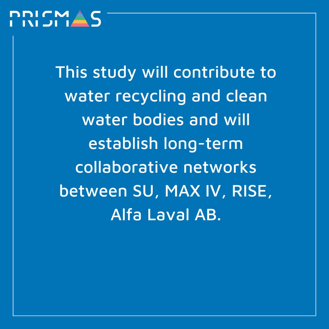 PRISMASPhD's tweet photo. Meet the PRISMAS PIs!
Today we´re introducing Aji Mathew, Professor at Stockholm University.
Read more on how her project is tackling societal challenges by contributing to water recycling and how PRISMAS is essential for the success of her project.
Apply now!
#JoinPRISMAS https://t.co/BAGQ87luGY