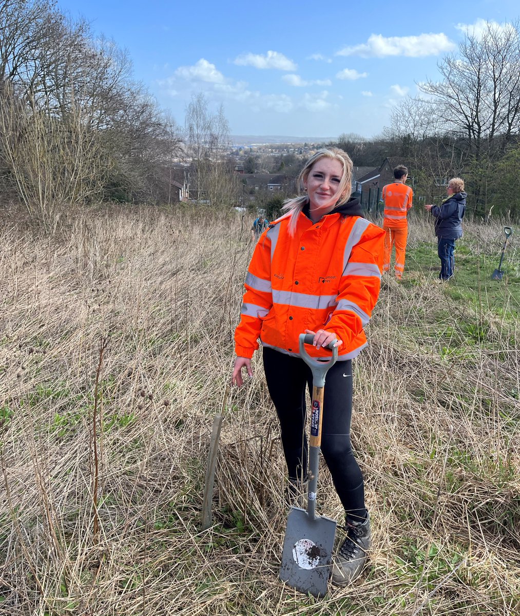 We recently attended a tree planting day with Sheaf Training in Sheffield, where 400 young trees were planted adjacent to Roe Wood. The trees were planted by staff from Keepmoat, Sheaf Training and the River Trust along the 'bat corridor' between the two woods.