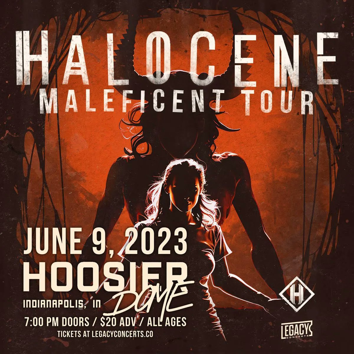 Just announced! June 9 <a href="/Halocene/">Halocene</a> comes to <a href="/hoosierdome317/">Hoosier Dome</a>!! Grab your tickets now at legacyconcerts.co!