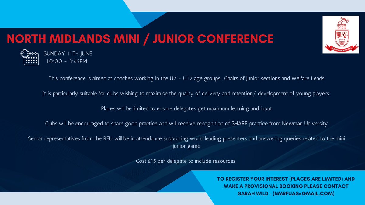 Sunday 11th June - Mini / Junior Conference <a href="/NewmanU/">Newman University</a>