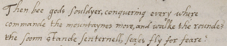 Help, early modern twitter: fifth word in the third line is? It looks like "seases" (seizes?) but that doesn't make sense in the context. I want to declare it's "seasons" but that may be a stretch.