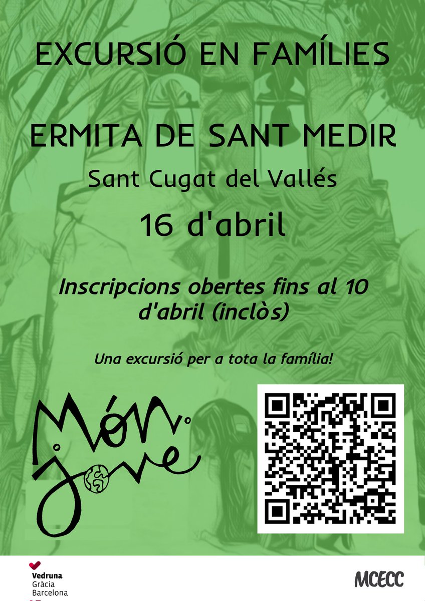 esplaimonjove's tweet photo. Ja tenim aquí l'excursió per a totes les famílies! Apunteu-vos a venir a l'ermita de Sant Medir el dia 16 d'abril! https://t.co/7cuePtPQ3M