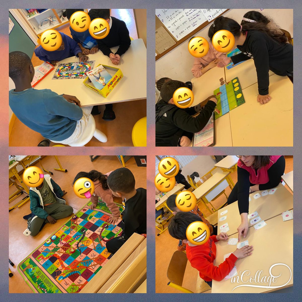 Des CM2 sont venus dans notre classe pour jouer.  C'était génial. 
En plus, c'est nous qui avons expliqué les règles du Monza au CM2. On  était fiers!
#Jeux  #maths #logique #Cooperation