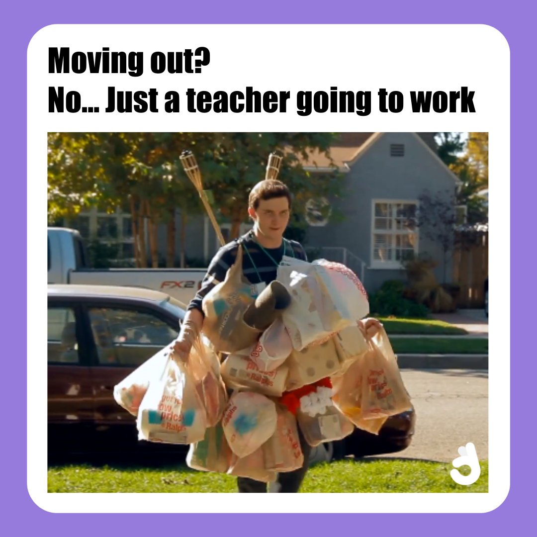 Feels like going on a 3-day camping trip 🔦⛺️ #edutwitter #teachers #meme