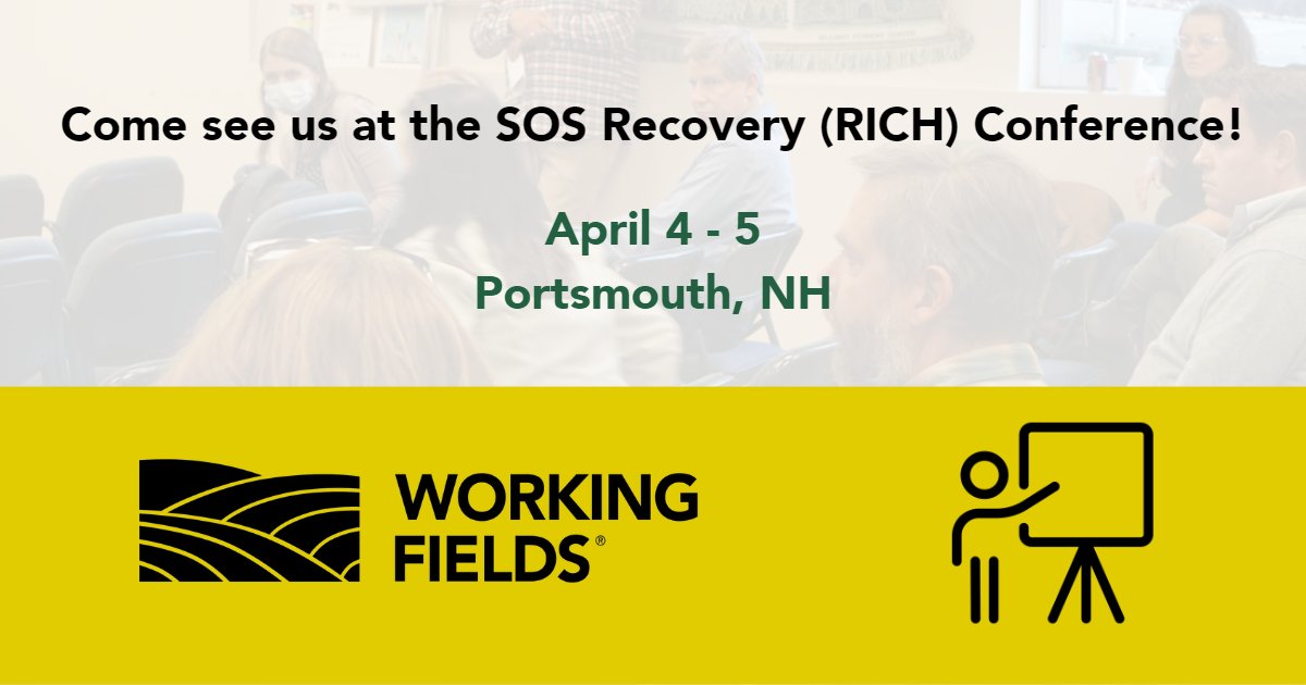 WorkingFields's tweet photo. Hope to see you at next week's @SOS_RCO RICH Conference in #Portsmouth NH! https://t.co/CzbdWGtkdr