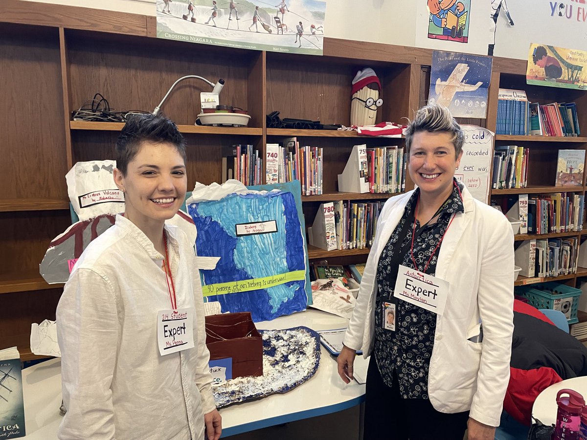 cpshistory's tweet photo. Great to see Amy and Anna’s 1st grade students’ expedition on Antarctica at the Baldwin! ⁦@cambridge_cpsd⁩ #projectbasedlearning https://t.co/nJ98wFbGmw