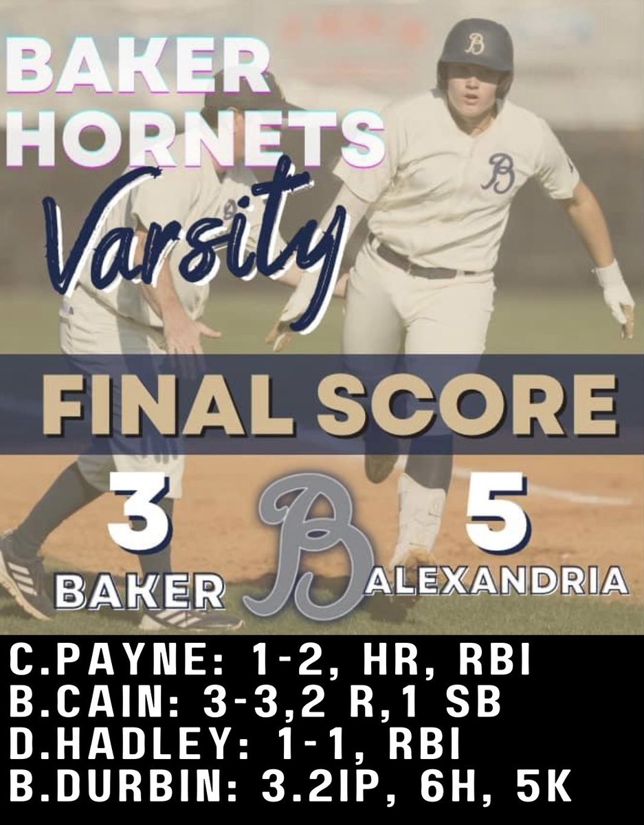Baker Hornet Baseball (@hornet_baker) on Twitter photo 