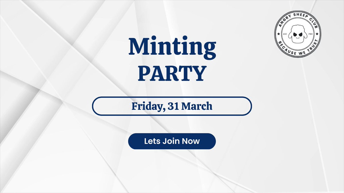 Positive Sum Society (@positivesumsoci) on Twitter photo SPECIAL🎉MINTING PARTY FRIDAY🥳💯💎
❤️+RT+Tag +Follow <a href="/AngrySheepClub/">Weirdoo % Listed | ️⃣ ETH 🔜 📈</a>& <a href="/PacoArtist/">Paco</a> <a href="/ShepherdTrustee/">Shepherd Banks</a>
Chances to win ETH and make friends!! 🤑
#mintingparty #SpacesHost SPECIAL🎉MINTING PARTY FRIDAY🥳💯💎
❤️+RT+Tag +Follow <a href="/AngrySheepClub/">Weirdoo % Listed | ️⃣ ETH 🔜 📈</a>& <a href="/PacoArtist/">Paco</a> <a href="/ShepherdTrustee/">Shepherd Banks</a>
Chances to win ETH and make friends!! 🤑
#mintingparty #SpacesHost