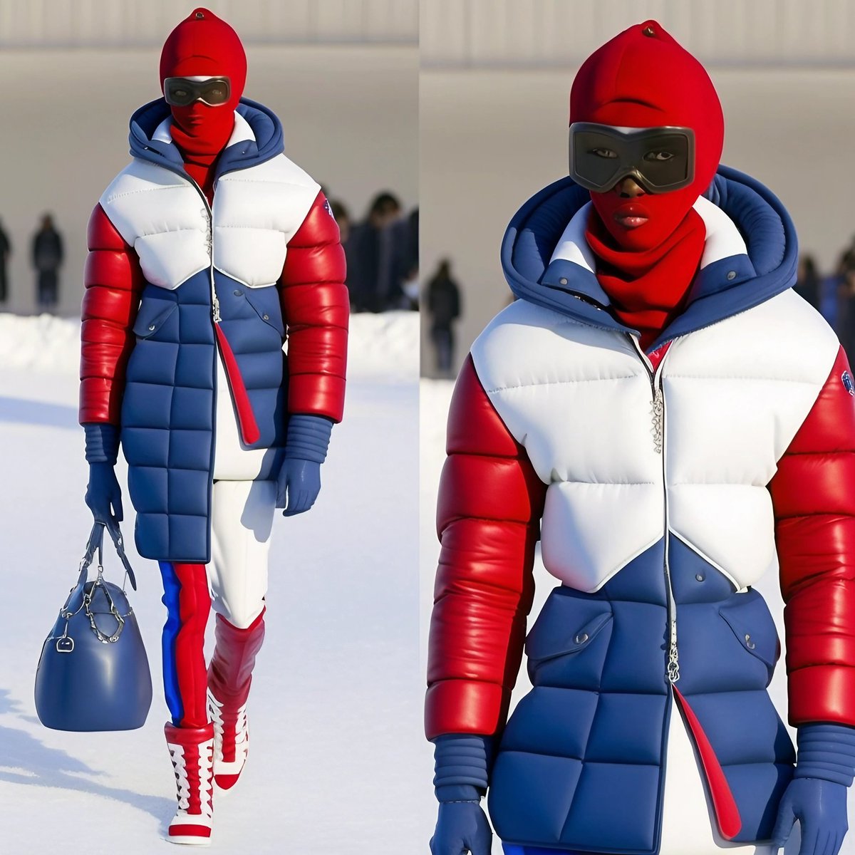 pufflady310's tweet photo. Puff lady 
@TommyHilfiger @dressxcom #aifashion #NFTCommunity #MetaverseAIContest 
#TommyHilfigerAICreator #THXDRESSXAI #pufflady https://t.co/ECc373Oov6