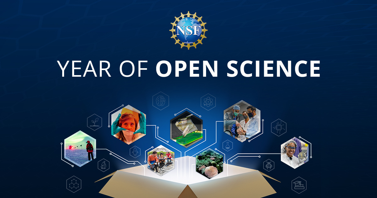 NSF's tweet image. Science can strengthen society. But to make an impact, researchers need access to data. NSF's Research Data Ecosystem supports data sharing through a comprehensive infrastructure. bit.ly/436Qr7k 

#YearofOpenScience