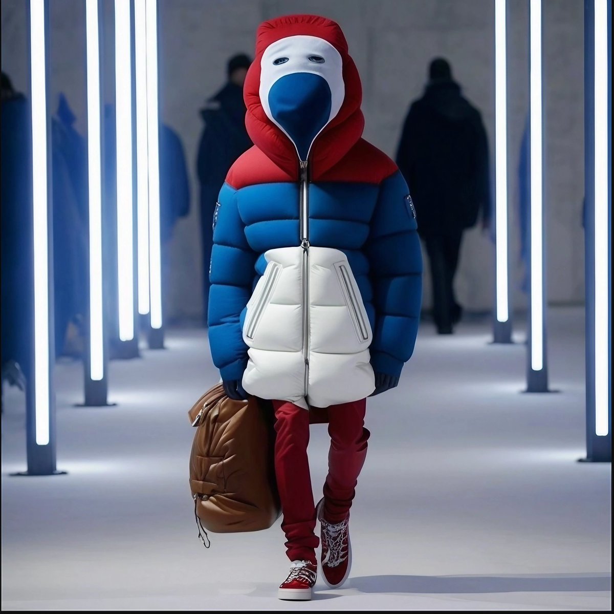 pufflady310's tweet photo. Puff lady PUFFERS 
@TommyHilfiger @dressxcom #aifashion #NFTCommunity #aiartist #AIcommunity #MetaverseFashionWeek #MetaverseAIContest 
#TommyHilfigerAICreator #THXDRESSXAI #pufflady https://t.co/1HozIpgyvs
