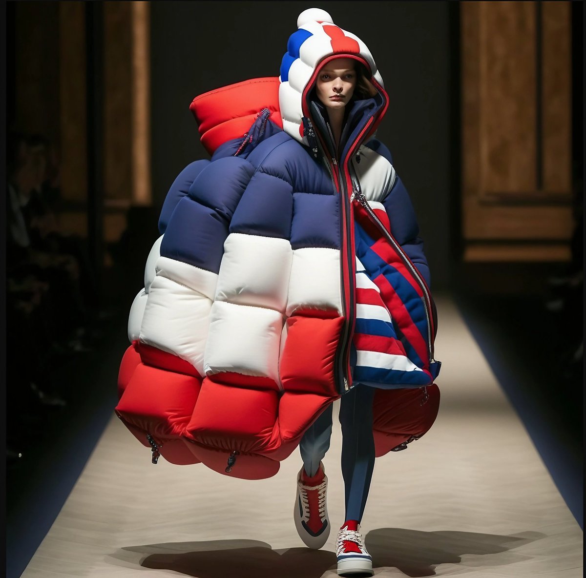 pufflady310's tweet photo. Puff lady PUFFERS 
@TommyHilfiger @dressxcom #aifashion #NFTCommunity #aiartist #AIcommunity #MetaverseFashionWeek #MetaverseAIContest 
#TommyHilfigerAICreator #THXDRESSXAI #pufflady https://t.co/1HozIpgyvs