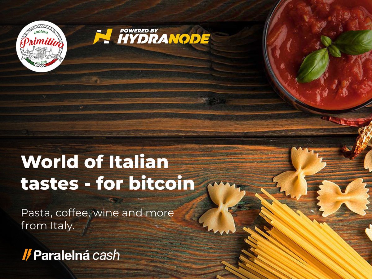ParalelnaCash's tweet photo. Testing is over. As of now, customers of Italian restaurant Primitivo in Prešov can dust-off their LN wallets and combine high-tech payment method with high-quality food. 

Find them on the map - https://t.co/bSVvZAQx9g

#BTC #LN #Hydranode https://t.co/dSRVu6StWN
