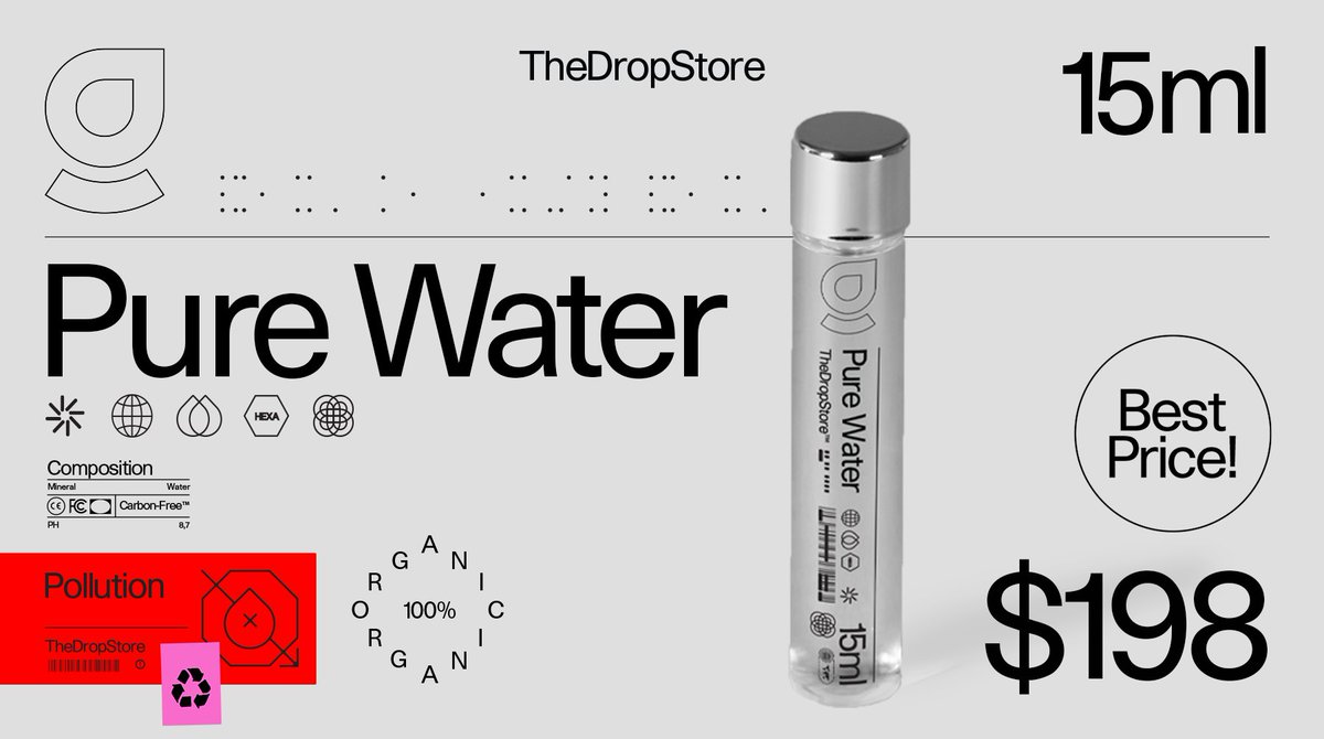 Hey <a href="/PhillyInquirer/">The Philadelphia Inquirer</a>, our world is in water crisis. Water shortage, pollution and floods affect food production, leading to crop failure and increased prices. $198 for a bottle of water thedropstore.org will become reality if we don’t act now. Help us spread this message.