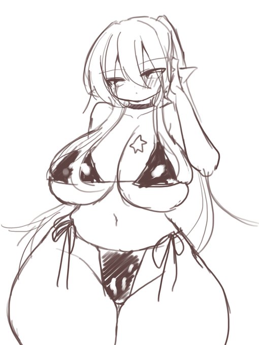 初代LAにも水着イベント欲しかった気持ちをぶつけたヴァネッサ様らくがき 