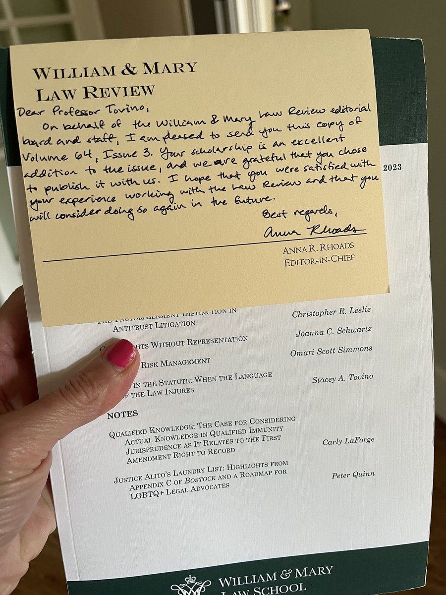 Stacey Tovino (@tovino_stacey) on Twitter photo Hands down, <a href="/WMLawReview/">Wᴍ. & Mᴀʀʏ L. Rᴇᴠ.</a> was the most wonderful publication experience. Thank you, <a href="/WMLawReview/">Wᴍ. & Mᴀʀʏ L. Rᴇᴠ.</a>. Hands down, <a href="/WMLawReview/">Wᴍ. & Mᴀʀʏ L. Rᴇᴠ.</a> was the most wonderful publication experience. Thank you, <a href="/WMLawReview/">Wᴍ. & Mᴀʀʏ L. Rᴇᴠ.</a>.