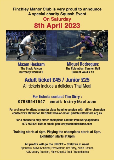 Exhibition match @ Finchley Manor 9th April 23 - mailchi.mp/b291856f69a4/e…