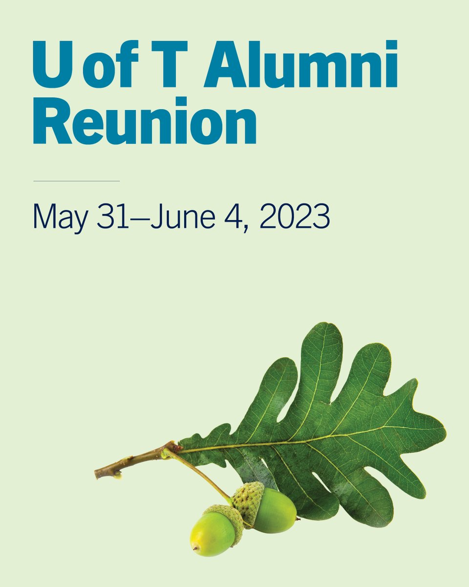 U of T Alumni (@uoftalumni) on Twitter photo Registration for <a href="/UofT/">University of Toronto</a> Alumni Reunion 2023 is now open! Come back to where it all began for five days of tri-campus fun, from faculty events and lectures to hands-on discovery for kids. Register now: bit.ly/3TKfdWE #UofTReunion Registration for <a href="/UofT/">University of Toronto</a> Alumni Reunion 2023 is now open! Come back to where it all began for five days of tri-campus fun, from faculty events and lectures to hands-on discovery for kids. Register now: bit.ly/3TKfdWE #UofTReunion